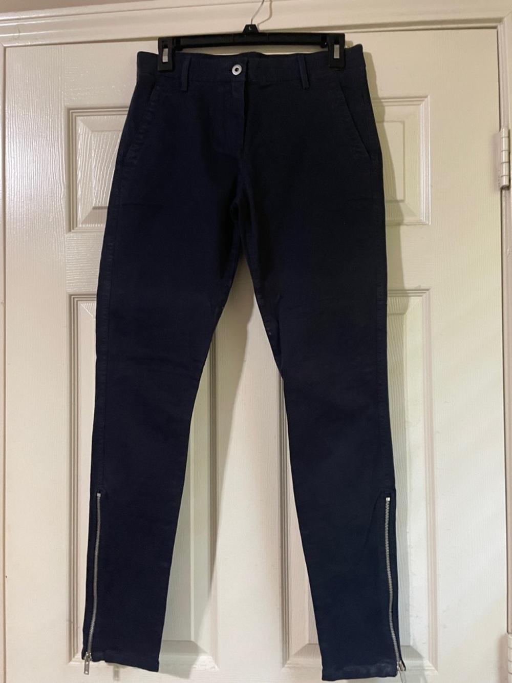 GAP Black Super Skinny Khakis with Zip Fly